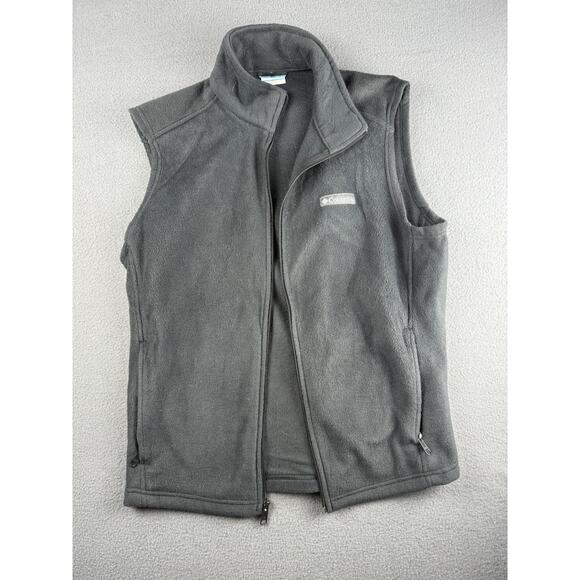 Columbia Vest Mens Medium Sleeveless Full Zip Solid Casual Fleece - Picture 1 of 6